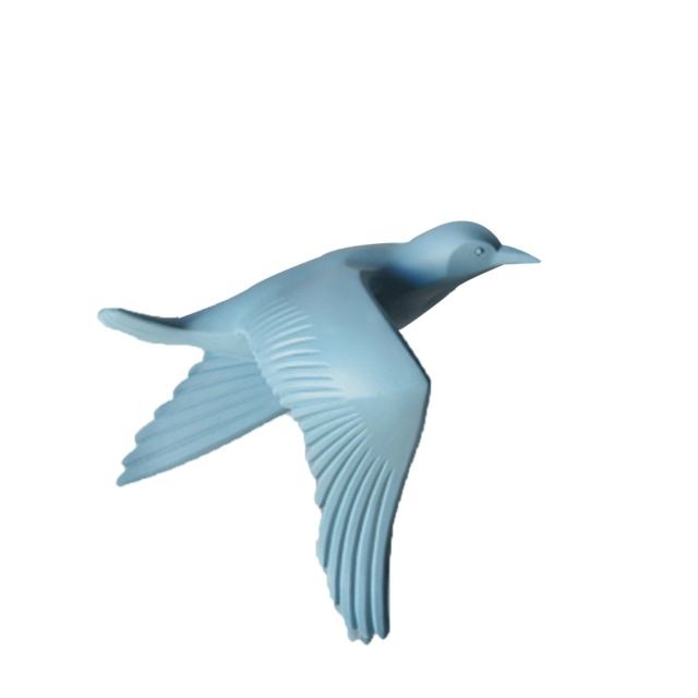 marque generique - Résine 3D Main Flying Seagull Bird Artisanat Mur Art Suspendu Décor Bleu B marque generique  - Objets déco