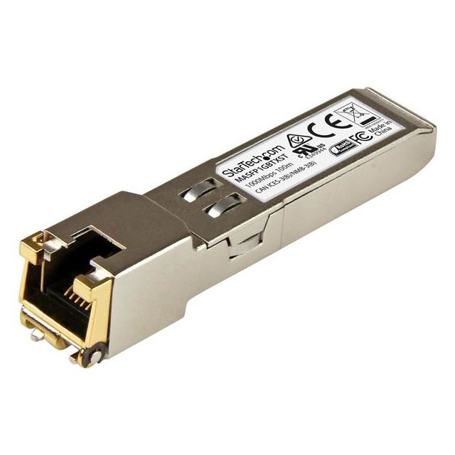 Startech - StarTech.com Module de transceiver SFP Gigabit RJ45 en cuivre - Compatible Cisco Meraki MA-SFP-1GB-TX - 100 m - Modem / Routeur / Points d'accès Startech