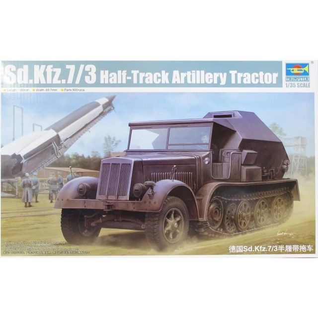Trumpeter - Maquette Véhicule Sd.kfz.7/3 Half-track Artillery Tractor Trumpeter  - Chars Trumpeter