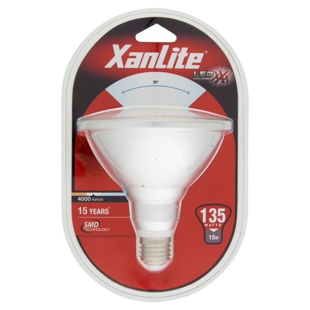 Xanlite - Ampoule LED PAR38, culot E27, 15W cons. (135W eq.), lumière blanc neutre - Ampoules LED