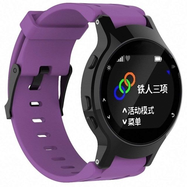 Wewoo - Bracelet pour montre connectée Dragonne Sport en silicone Garmin Forerunner 225 Violet Wewoo  - Objets connectés