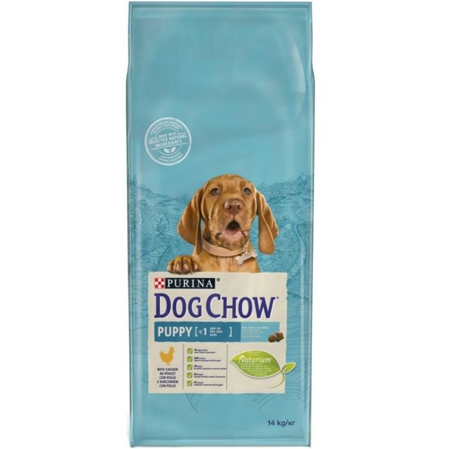 Croquettes pour chien Dog Chow DOG CHOW Croquettes - Au poulet - Pour chiot - 14 kg