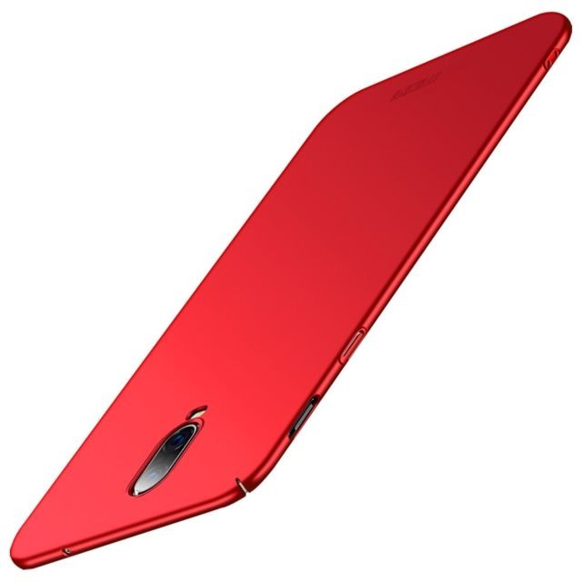 marque generique - Coque en TPU bouclier mince dépoli dur rouge pour votre OnePlus 6T marque generique  - Accessoire Smartphone