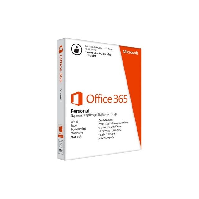 Microsoft - Microsoft Office 365 Personal 1 licence(s) 1 année(s) Français - Bureautique / Productivité