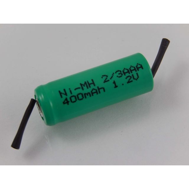 Vhbw - vhbw 2/3AAA Batterie Ni-MH 400mAh (1.2V) Etiquette soudée en Z pour la fabrication de modèles, éclairage solaire, téléphone., etc. Vhbw  - Câble et Connectique Rj11 téléphonie