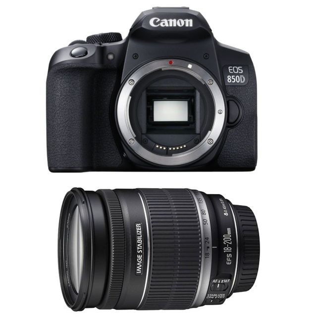 Canon - PACK CANON EOS 850D + 18-200 IS - Reflex professionnel
