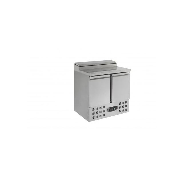 Réfrigérateur Combisteel Saladette 5 x GN 1/6 - 2 portes - Combisteel - R600aRvs Aisi 2012 PortesPleine