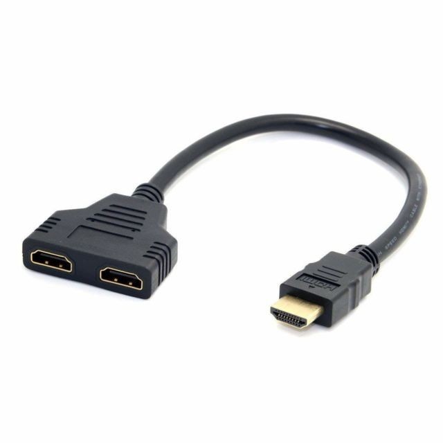Câble HDMI Ineck INECK® Adaptateur Câble HDMI Mâle vers Double HDMI Femelle 2 Entrées 1 Sortie Switch Connecteur pour Video TV HDTV