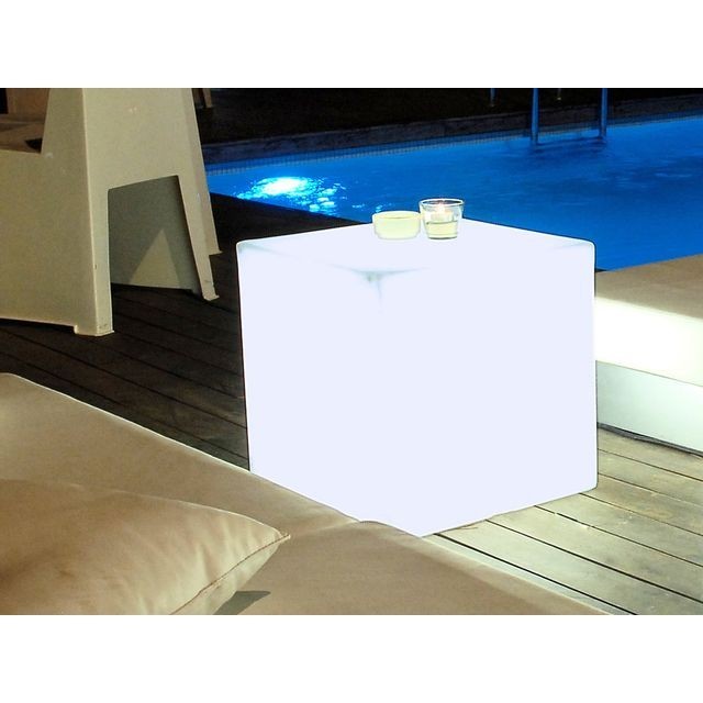 New Garden Cube Lumineux Led Multicolore Sans Fil En Polyã