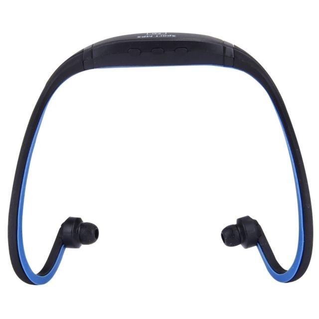 Casque Wewoo Casque Bluetooth Sport bleu foncé pour les smartphone et iPad ordinateur portable MP3 ou d'autres périphériques audio, stockage maximum de carte SD: 8GB étanche à  la transpiration stéréo sans fil écouteurs intra-auriculaires avec micro SD,