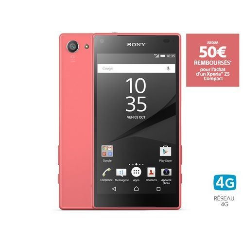 Sony - Xperia Z5 Compact corail - Sony Xperia Smartphone Android