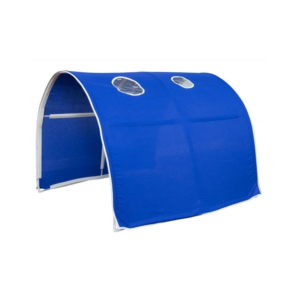 Têtes de lit Decoshop26 Tunnel pour lit enfant superposé tente accessoires bleu 90x70x100cm APE06031