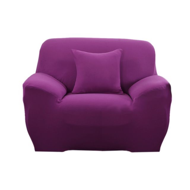 marque generique - Spandex Extensible Sofa Canapé Siège Couverture Slipcover Cas Décor Violet marque generique  - marque generique