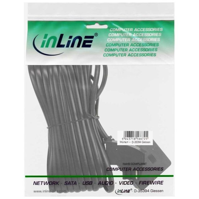 Inline Rallonge TAE-F, InLine®, TAE-F mâle/fem. 10m