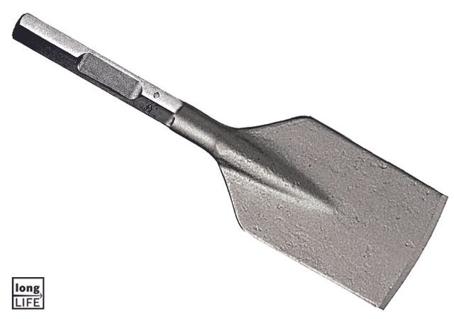 Bosch - Burin couteau asphalte 6 pans Ø30mm Longueur 450mm Largeur 125mm  BOSCH 2608690114 Bosch  - Burineur Perforateurs, burineurs, marteaux piqueurs