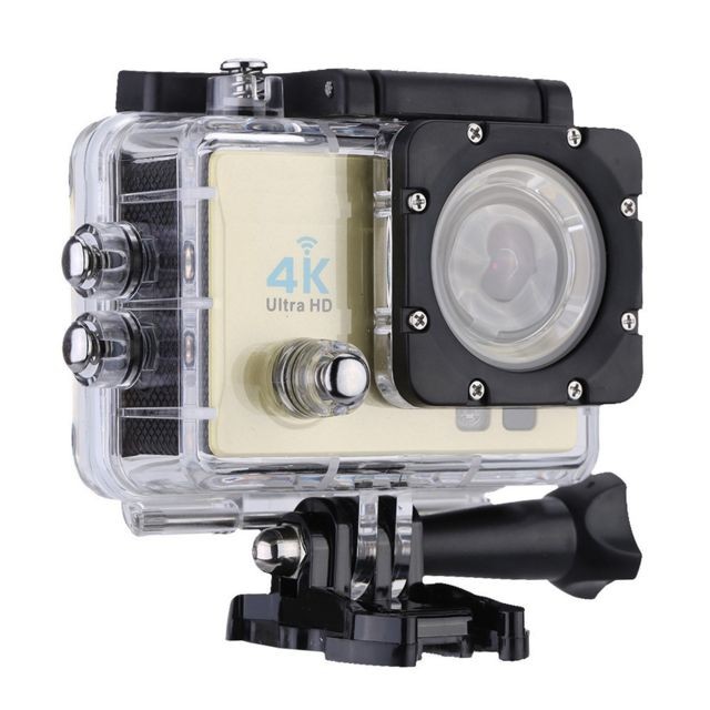 Wewoo - Caméra sport Q3H 2.0 pouces écran WiFi Action Camera caméscope avec boîtier étancheAllwinner V3170 degrés grand angle or - Action camera