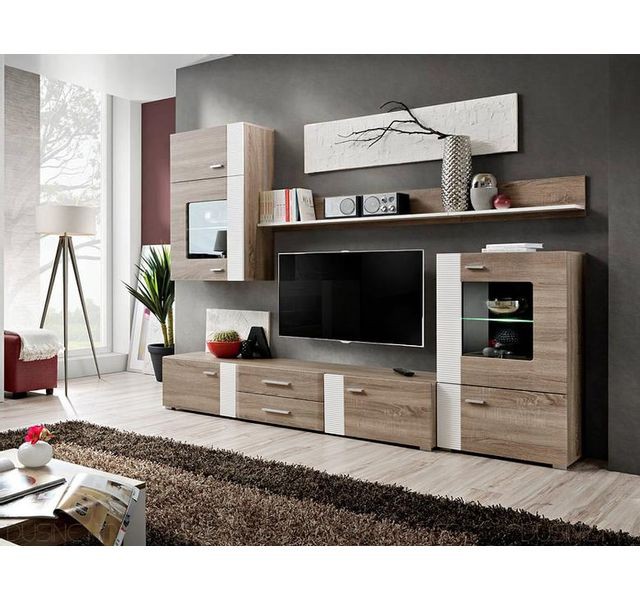 Dusine - Ensemble TV Aleppo fashion 4 meubles scandinave - Meubles TV, Hi-Fi Design