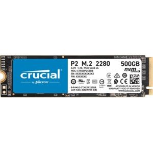 Crucial - P2 3D NAND - 500 Go - M.2 Nvme PCIe