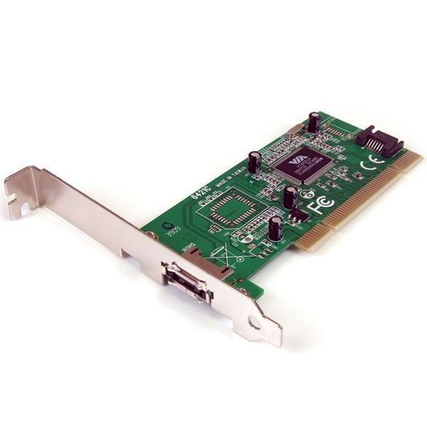 Startech - Carte contrôleur 1 port eSATA + 1 port SATA - Carte Contrôleur USB