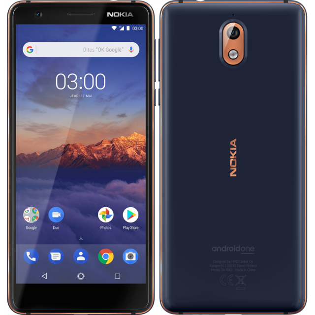 Nokia - 3.1 - 16 Go - Bleu - Occasions Black Friday Smartphone