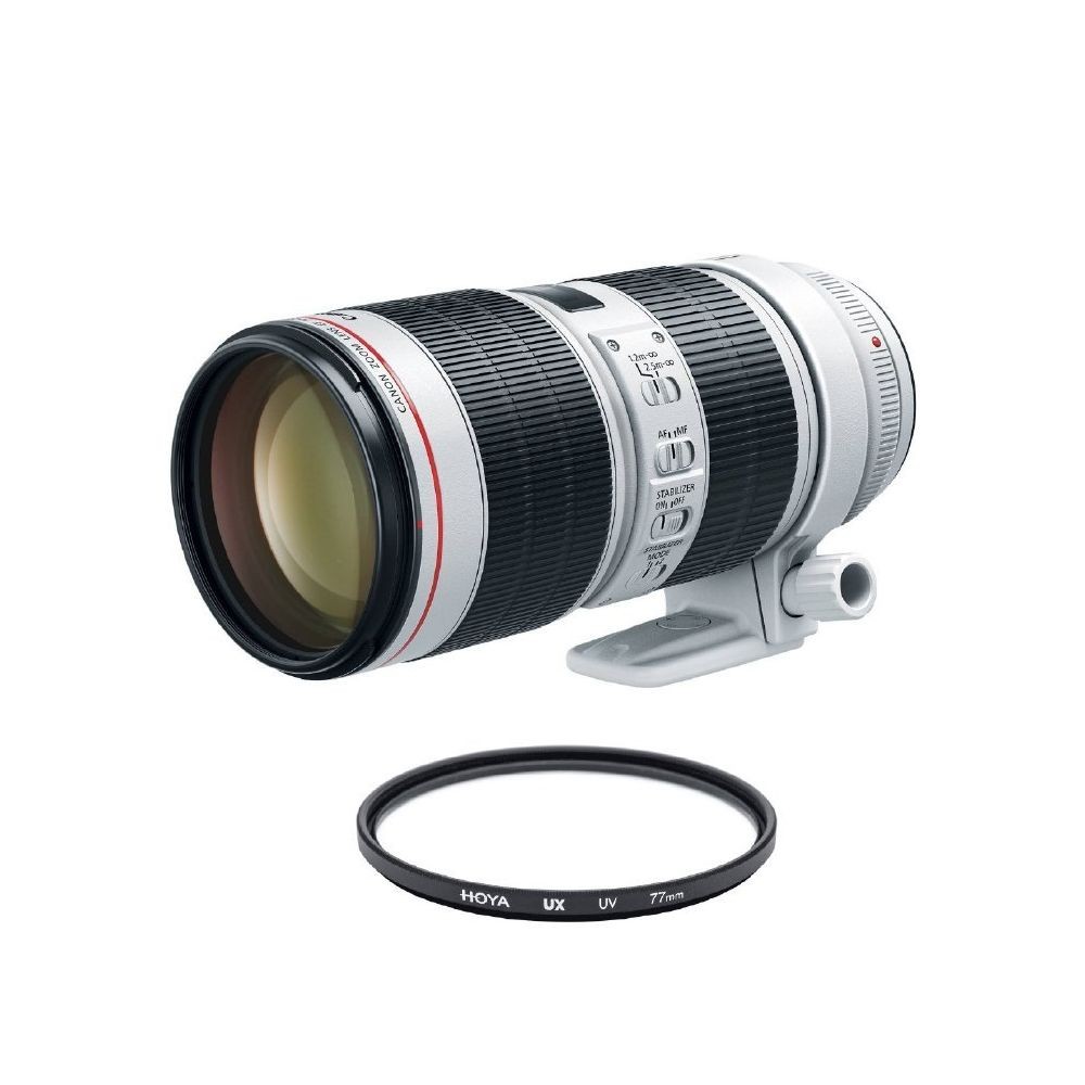 Objectif Photo Canon CANON EF 70-200mm F2.8L IS III USM + HOYA UX UV 77mm Filter