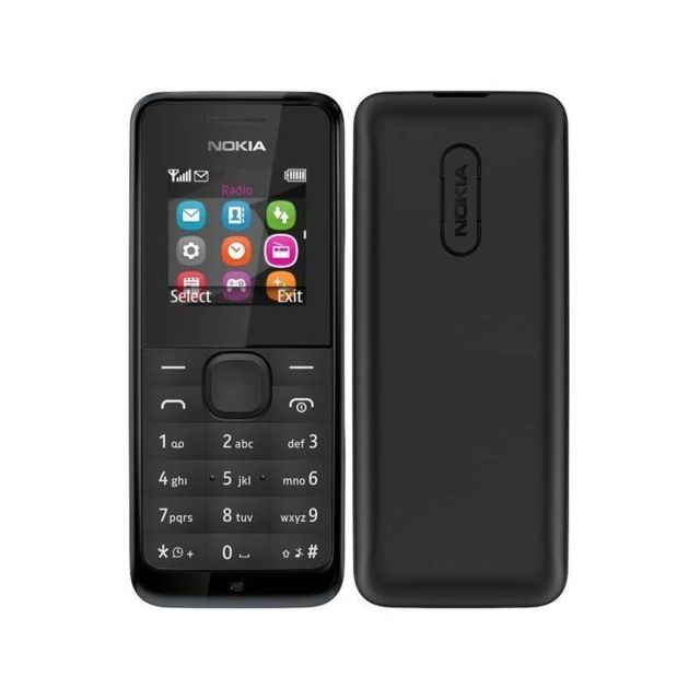 Nokia - Nokia 105 Double Sim Noir - Téléphone Portable Nokia