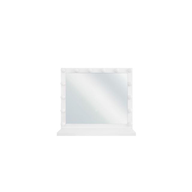 Beliani - Miroir mural blanc 50 x 60 cm avec LED BEAUVOIR Beliani  - Maison Transparent