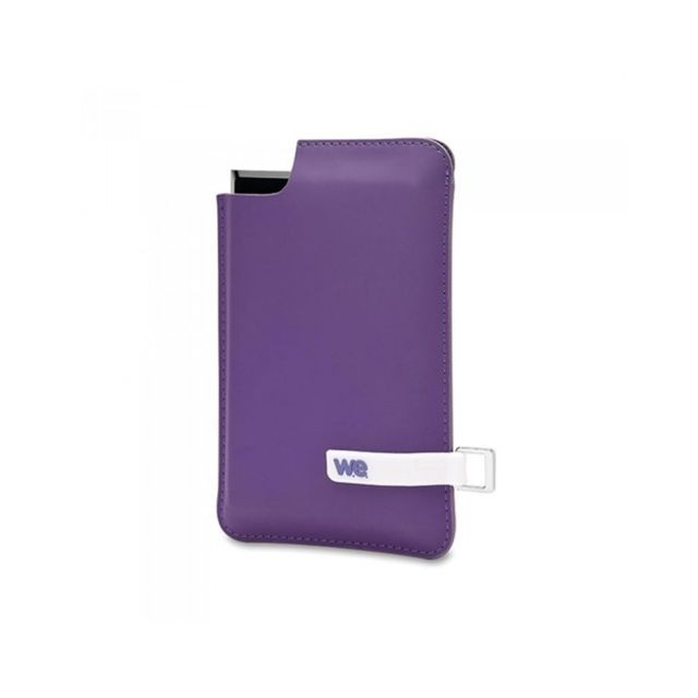We - SSD externe WE 120 Go noir avec housse violette We  - SSD Externe