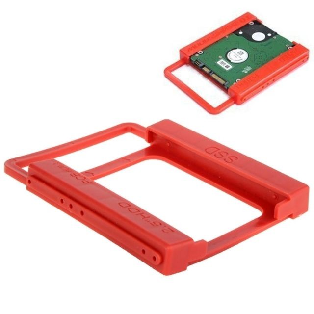 Wewoo - Boitier Disque Dur rouge 2.5 pouces à 3.5 SSD HDD Notebook Support de Montage Adaptateur Titulaire Hot Search - Boitier disque dur et accessoires