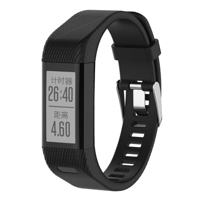 Wewoo - Bracelet pour montre connectée en silicone Smart Watch Garmin Vivosmart HR + Noir Wewoo  - Garmin vivosmart hr