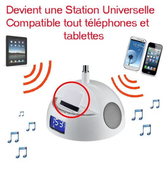 Station d'accueil smartphone Adaptateur Audio Station d'acceuil Universel - bluetooth -10 m