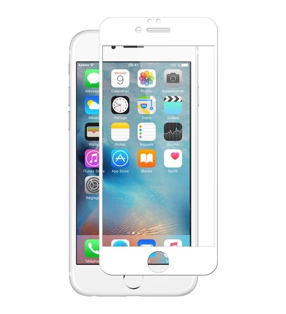 Alpexe - Vitre De Protection En Verre Trempé Pour Iphone 7 Plus Blanc Alpexe  - Accessoire Smartphone Alpexe