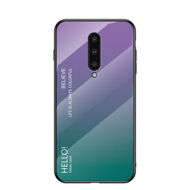 Generic - Coque en TPU dégradé de couleur violet/vert pour votre OnePlus 8 Generic  - Accessoire Smartphone