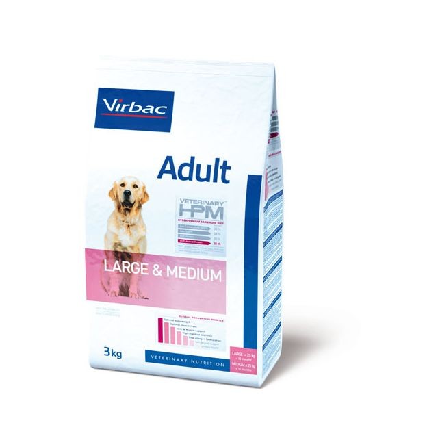Virbac - Virbac Veterinary HPM Adult Dog Large & Medium Virbac  - Croquettes pour chien