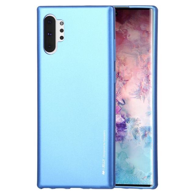 Wewoo - Housse Étui Coque i-JELLY en TPU résistant aux chocs et aux rayures pour Galaxy Note 10+ Bleu Wewoo  - Accessoire Smartphone