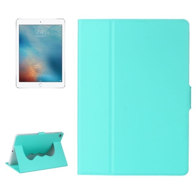 Housse, étui tablette Wewoo Smart Cover vert menthe pour iPad Air / Air 2 / Pro 9.7 / 9.7 2017 Élastique en cuir flip étui en avec support et fonction de veille / réveil