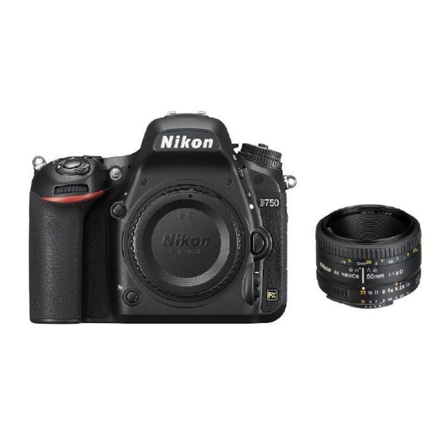 Nikon - NIKON D750 + AF 50MM F1.8D Nikon   - Nikon D750 Reflex Numérique