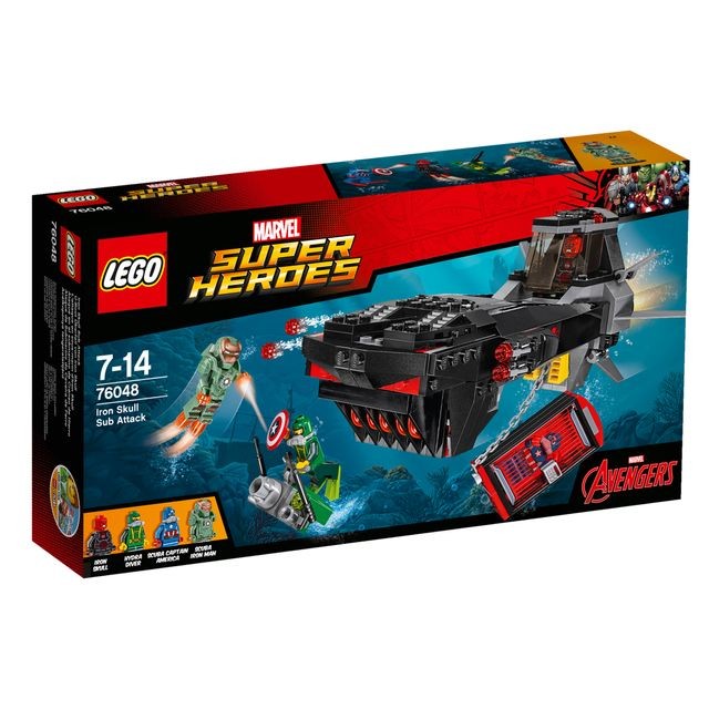 Briques Lego Lego MARVEL SUPER HEROES - L'attaque en sous-marin d'Iron Skull - 76048