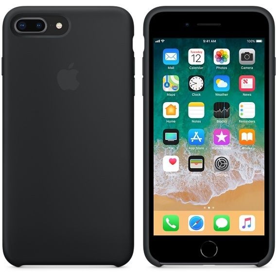Apple iPhone 8 Plus/7 Plus Silicone Case - Noir