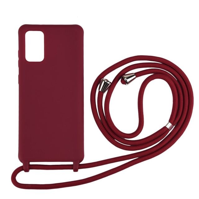 Generic - Coque en TPU avec sangle multifonction souple rouge pour votre Samsung Galaxy S20 Generic  - Accessoire Smartphone