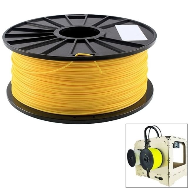 Wewoo - Filaments d'imprimante 3D fluorescents d'ABS jaune de 1.75 millimètres, environ 395m - Imprimante 3D