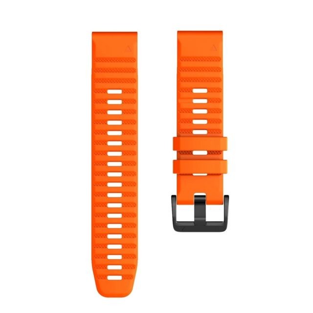 Wewoo - Bracelet pour montre connectée Garmin Fenix 6 22mm Smartwatch à en silicone à libération rapide Orange - Garmin Fénix Montre et bracelet connectés