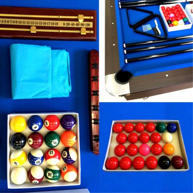 Simba BILLARD AMERICAIN 250cm bleu - NEUF - table de billard Snooker 8 ft dimensions de jeu 220 x 110 cm
