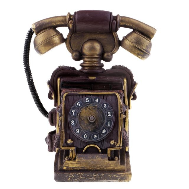 marque generique - vintage téléphone rotatif antique avec cordon rétro téléphone décoration de la maison 7111-30 marque generique  - Objet vintage Objets déco
