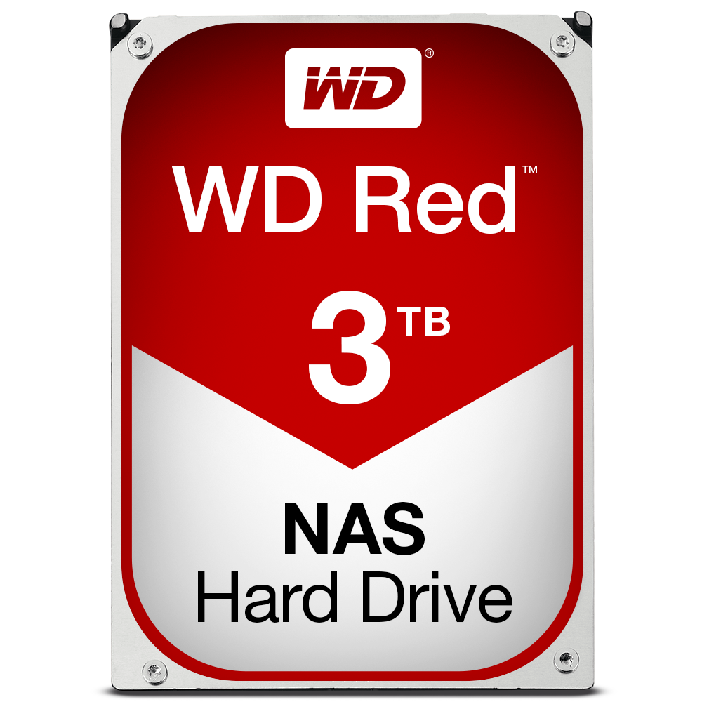 Disque Dur interne Western Digital WD RED 3 To - 3.5'' SATA III 6 Go/s - Cache 64 Mo - Rouge