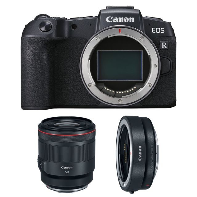 Canon - CANON EOS RP + RF 50mm F1.2L USM + EF-EOS R Mount Adapter - Reflex Numérique