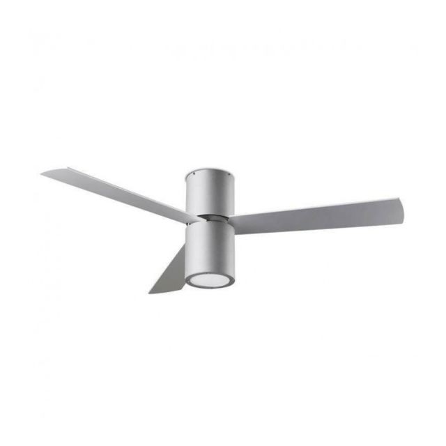 Leds C4 -Plafonnier-ventilateur Formentera, en aluminium, acrylique et contrepalqué, gris Leds C4  - Leds C4