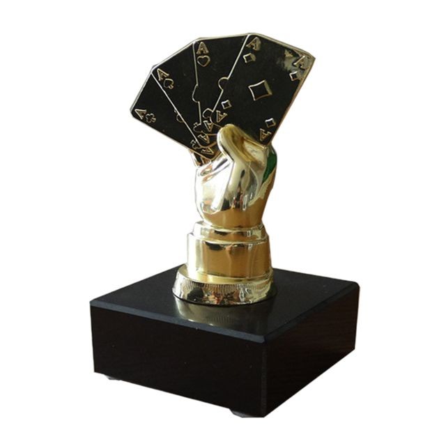marque generique - Alloy Poker Finger Trophy Award Award pour le jeu de tournoi de casino doré marque generique  - Jeux & Jouets