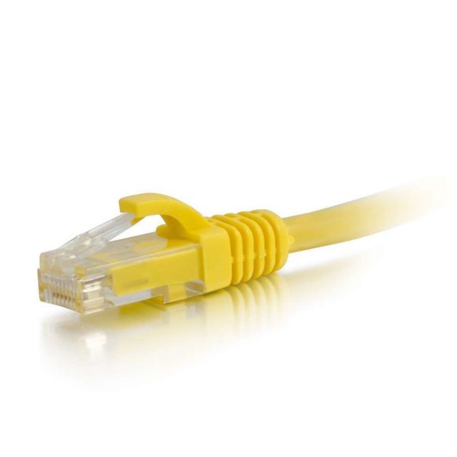 Cables To Go C2G Câble de raccordement réseau Cat6 avec gaine non blindé (UTP) de 2 M - Jaune