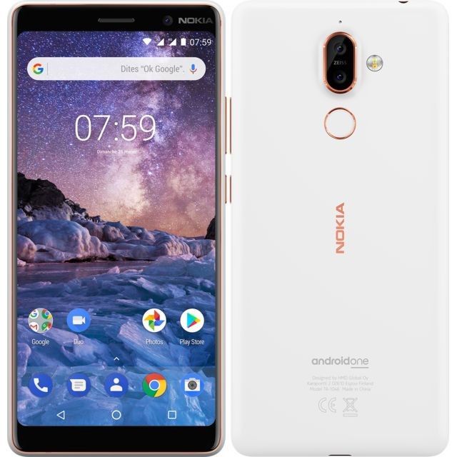 Nokia - 7 Plus - Blanc - Smartphone 7 pouces Smartphone Android
